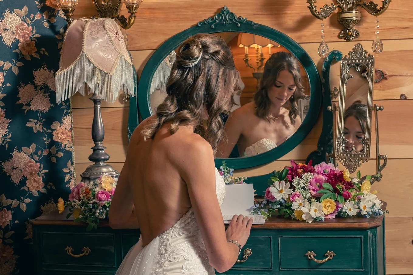 Elegant bridal updo hairstyle